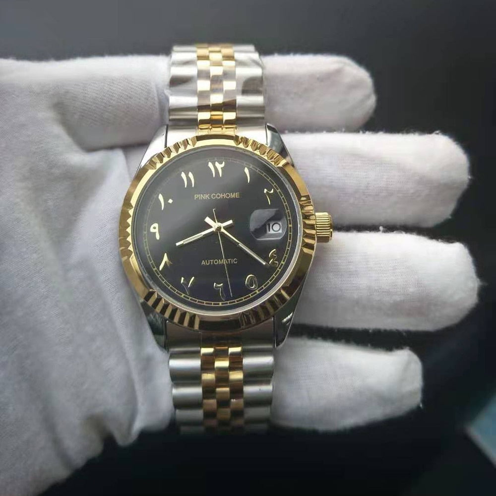 Edelstahl Automatik Armbanduhr "Numerio Arabi no.420“ - PITANI