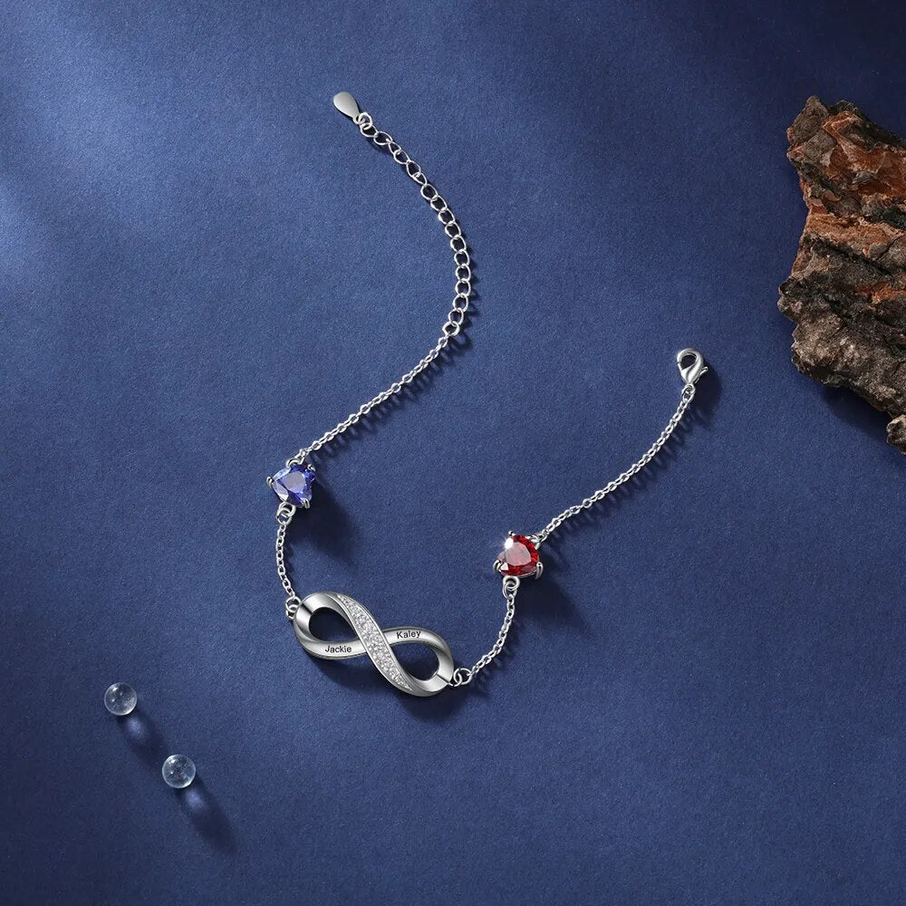 Personalisiertes Edelstahl Armband "Bracciale Infinito" - PITANI