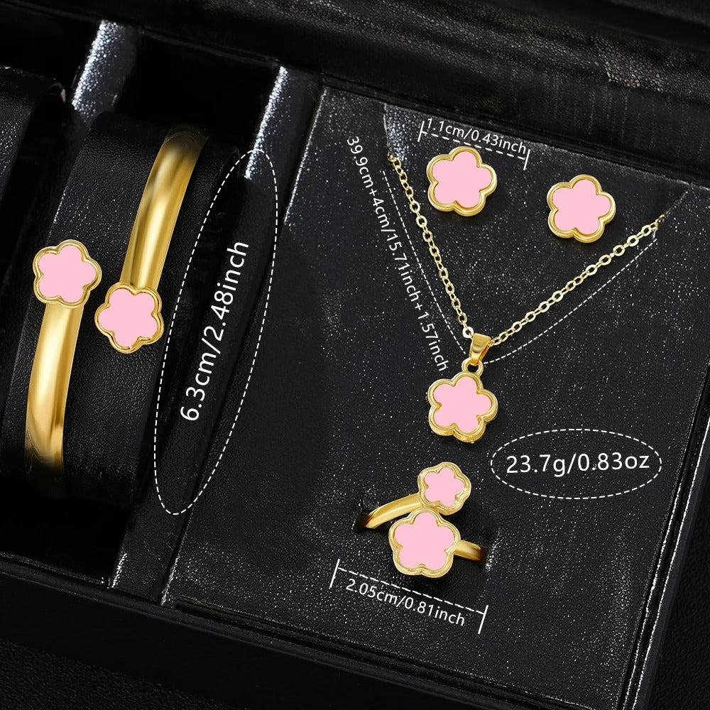 6-teiliges Glitzer Uhren-Schmuckset „Quarzo Con Strass Alla Moda No.6821“ - PITANI