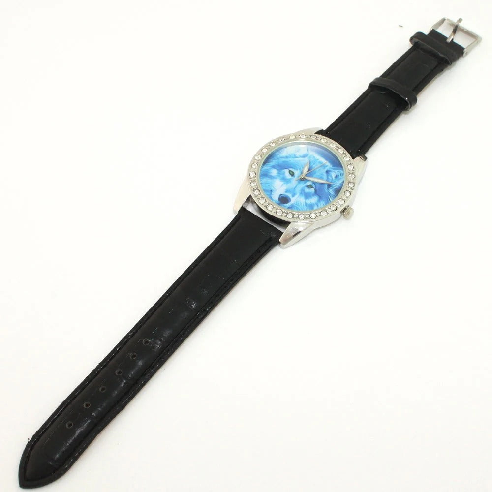 Wolf Leder Armbanduhr "Animale Lupo no. 197" - PITANI