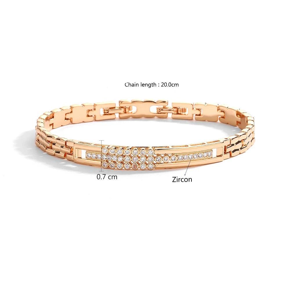 Edelstahl Glitzer Armband "Acciaio Al Titanio Placcato no.539" - PITANI