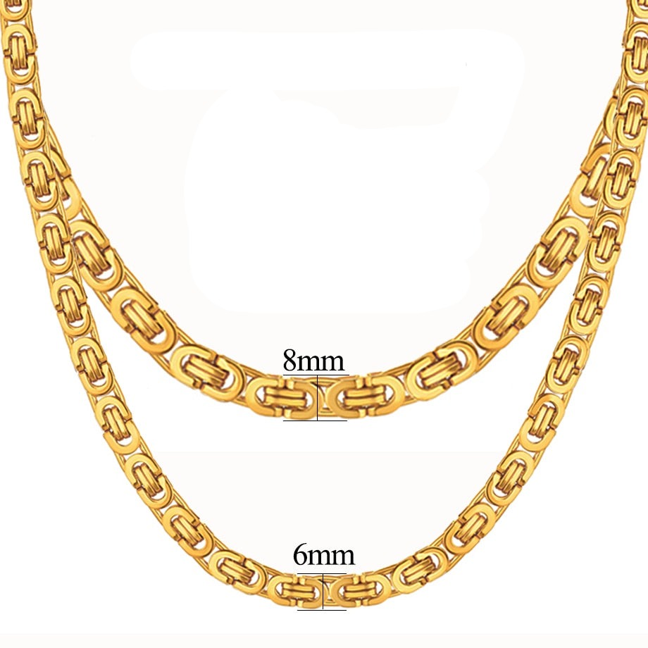 König Edelstahl Halskette "Bizantino no.810" - PITANI