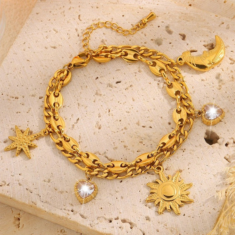 Edelstahl Armband mit verschiedenen Motiven "Nuova Moda no.5303" - PITANI