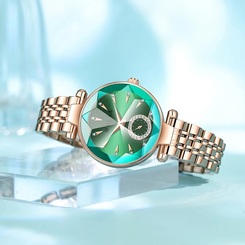 Edelstahl Armbanduhr "Orologio Da Donna Con Strass no.3121" - PITANI