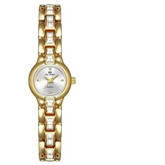 Schlicht glitzernde Edelstahl Armbanduhr "Gioiello Diamante Quadrato no.3161" - PITANI