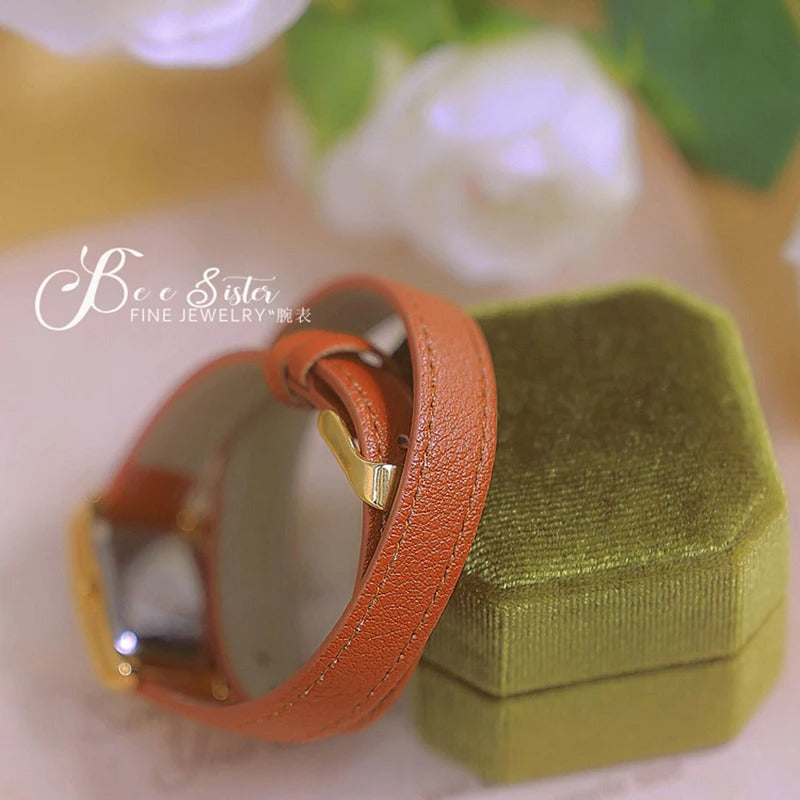 Vintage-Style Leder Armbanduhr "Orologi Da Polso Al Quarzo no.3155" - PITANI
