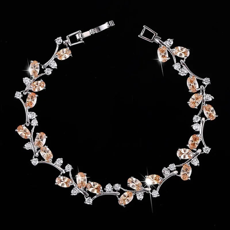 Edelstahl Armband "Elegante Foglia Abbagliante no.552" - PITANI