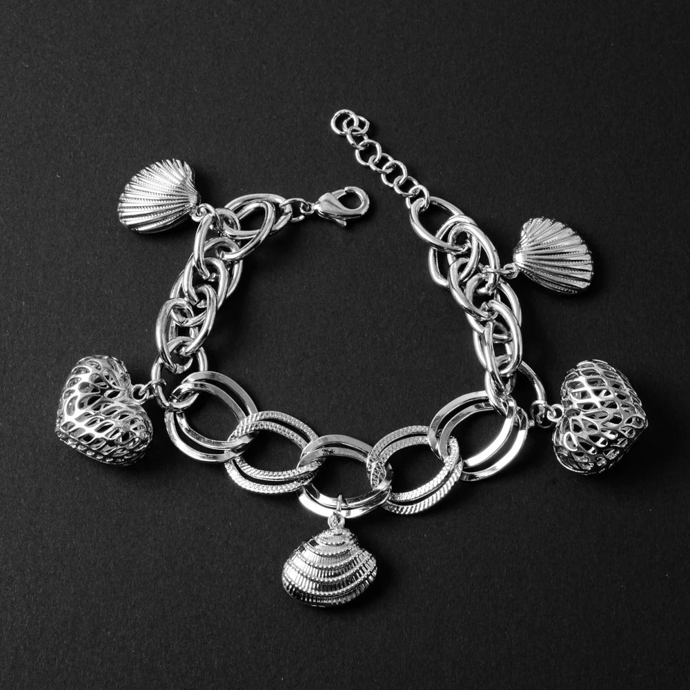 Edelstahl Muschel Armband "Gioielli Placcati In Oro no.512" - PITANI