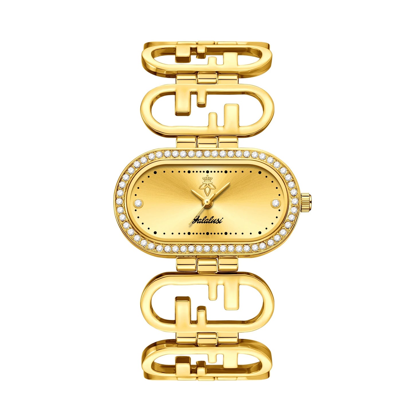 Außergewöhnliche Edelstahl Armbanduhr "Orologi Con Strass Scintillanti no.3136" - PITANI