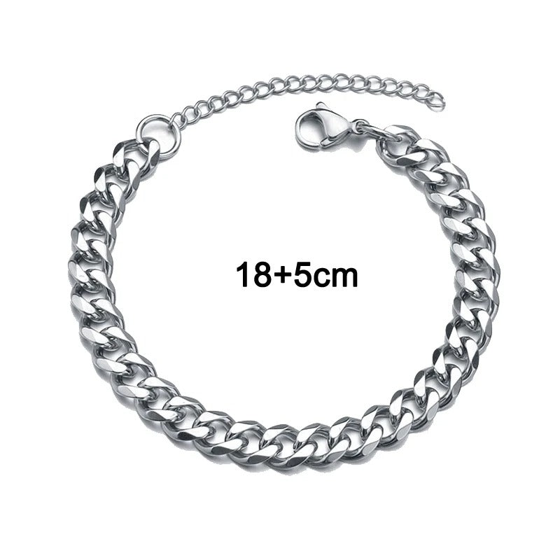 Edelstahl Armband "Bracciale a Catena Cubana no.524" - PITANI