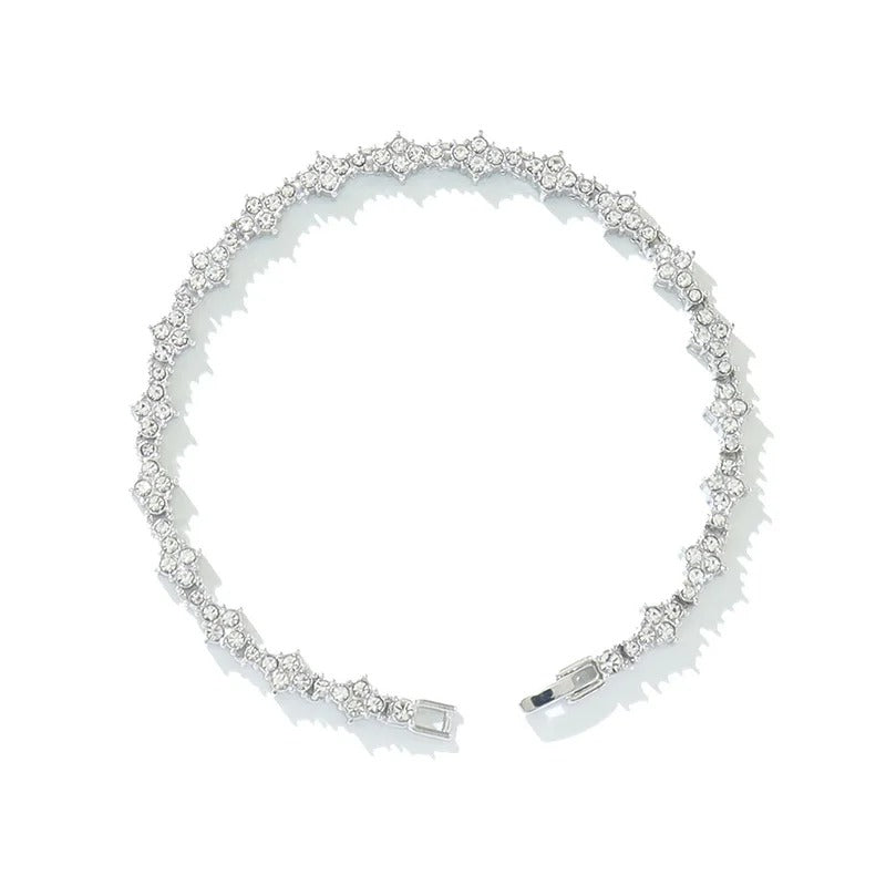 Glitzerndes Zirkonia Edelstahl Armband "Stella Cubica no.5201" - PITANI