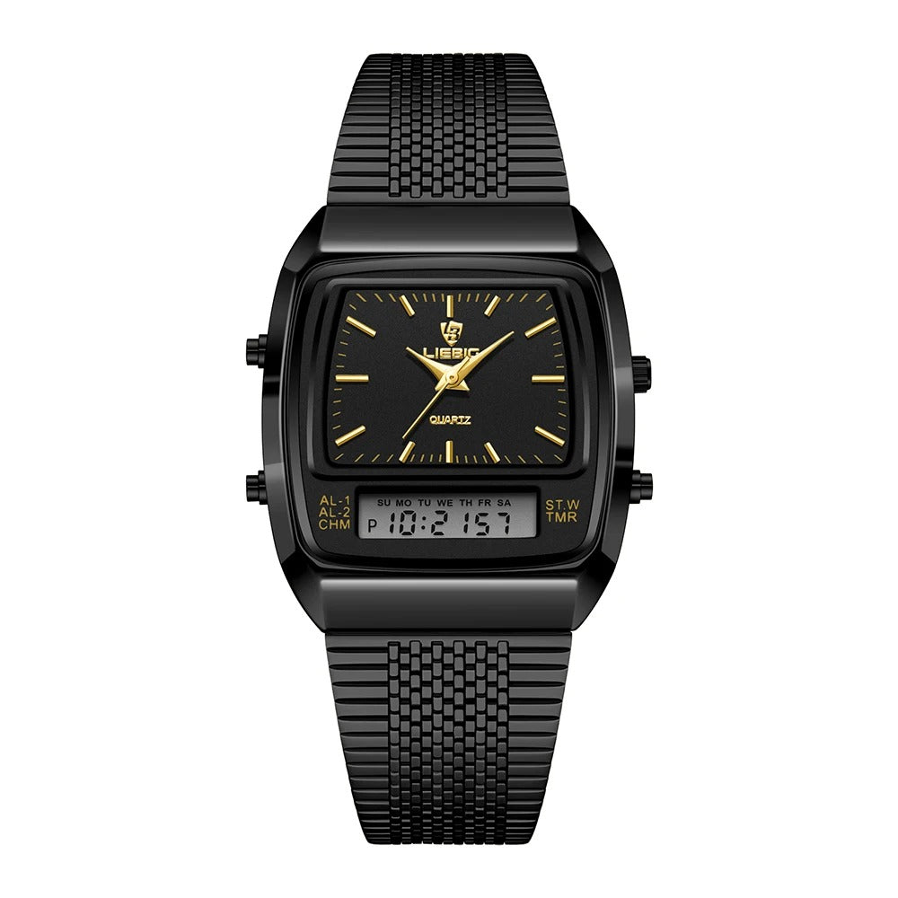 Armbanduhr mit analoger und digitaler Displayanzeige "Doppio Display Di Lusso no.3144" - PITANI