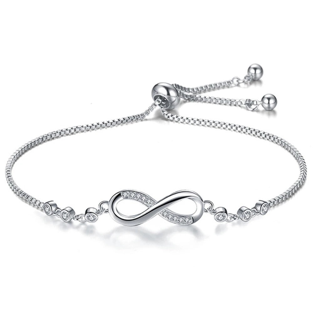 Edelstahl Unendlichkeit Armband "Cristallo infinito no.305" - PITANI