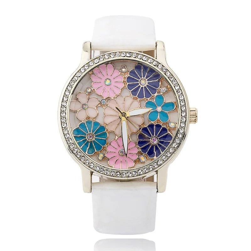 Edelstahl Armbanduhr "Fiore Elegante no.129" - PITANI