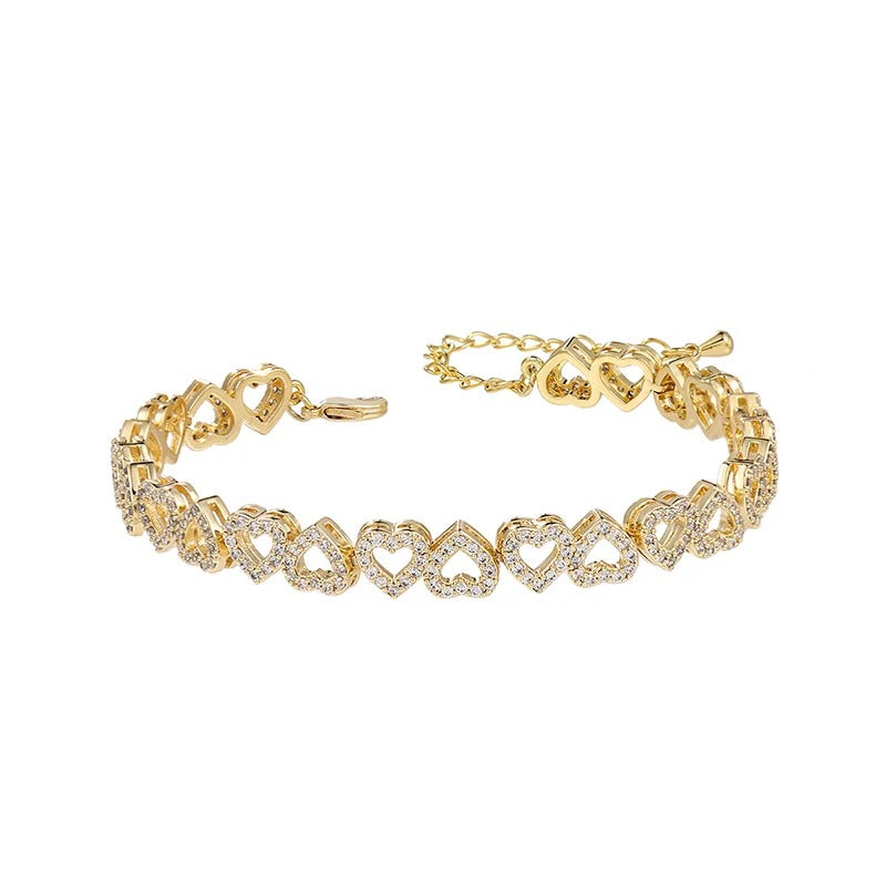Edelstahl Herzform Armband "Cubo amore lucido no.301" - PITANI