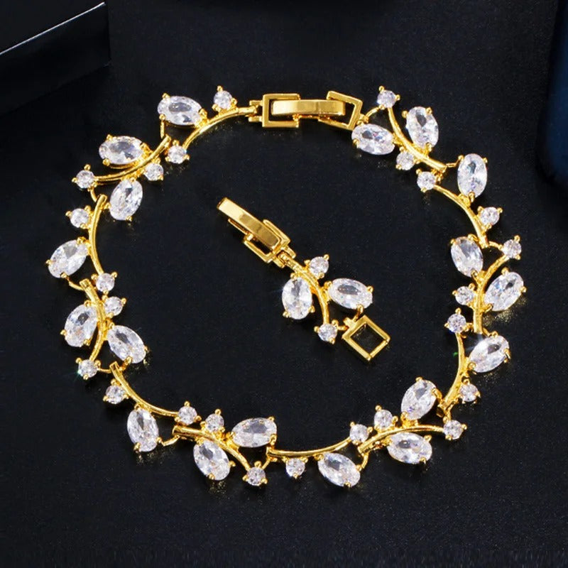 Edelstahl Armband "Elegante Foglia Abbagliante no.552" - PITANI