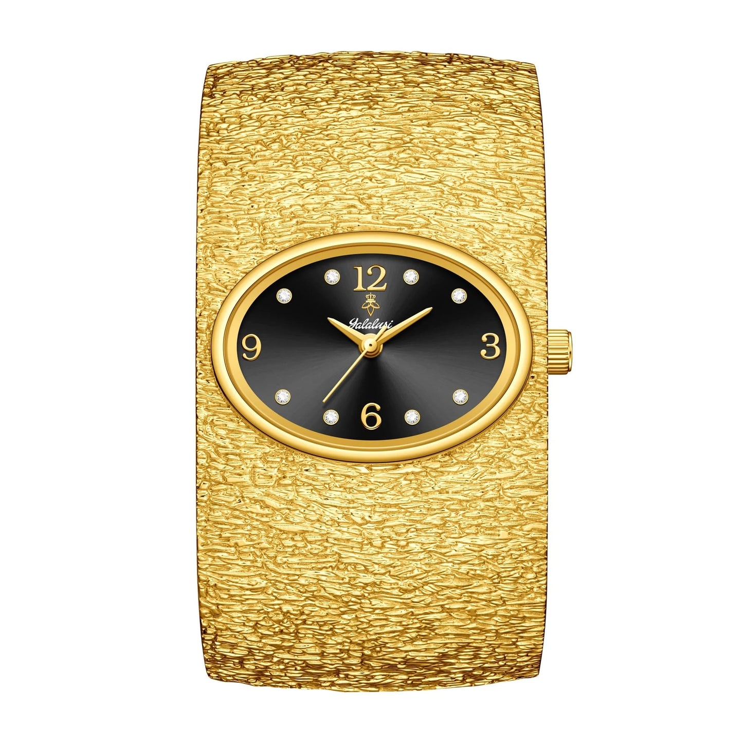 Außergewöhnliche Armbanduhr mit goldfarbenem Armteil "Orologio Al Quarzo Con Bracciale no.3151" - PITANI