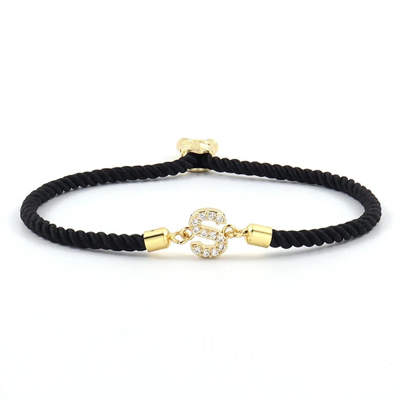 Stoff Buchstaben Armband "Lettera iniziale no.304" - PITANI