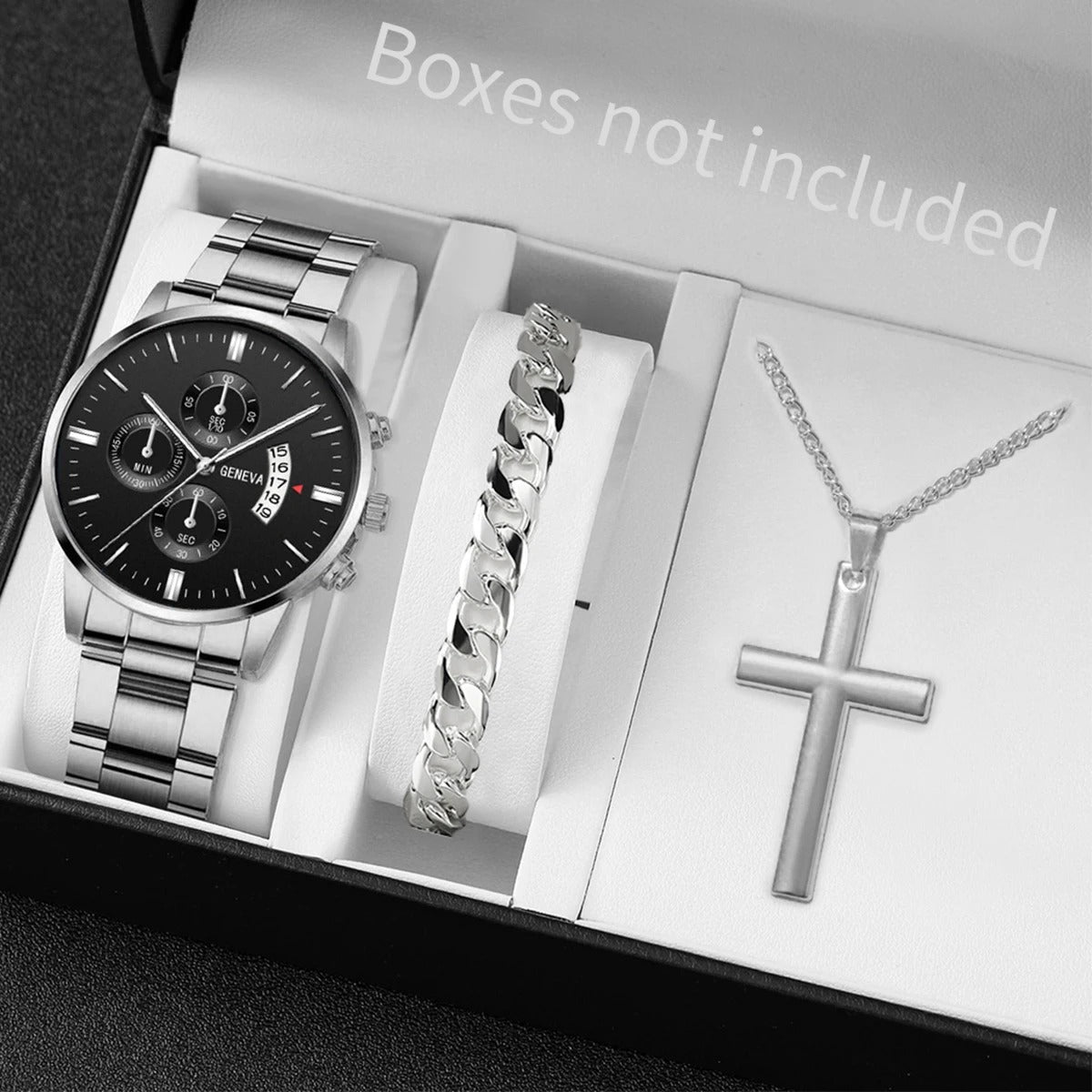 3-teiliges Uhren-Schmuckset „Set Moda Uomo No.6799“ - PITANI