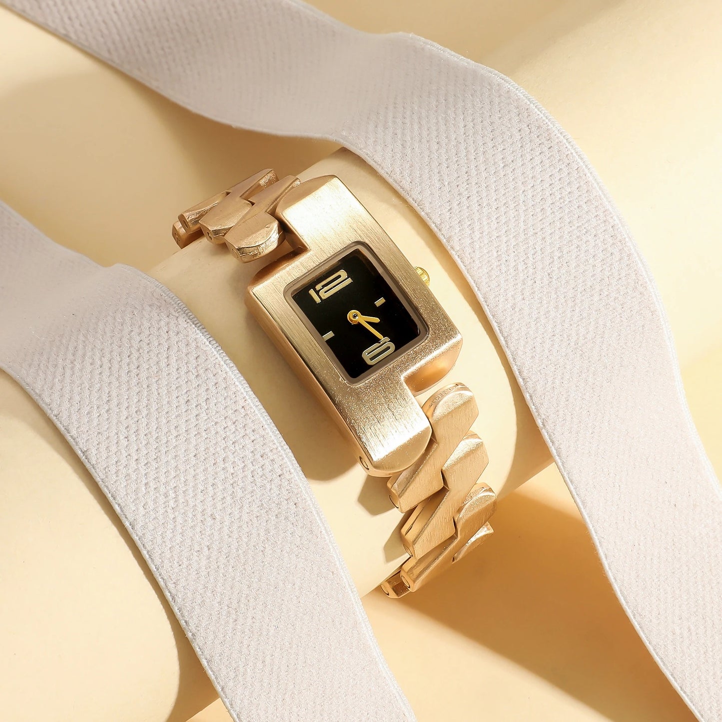 Außergewöhnliche geometrische Edelstahl Armbanduhr "Luce Alla Moda Per Donna no.3142" - PITANI