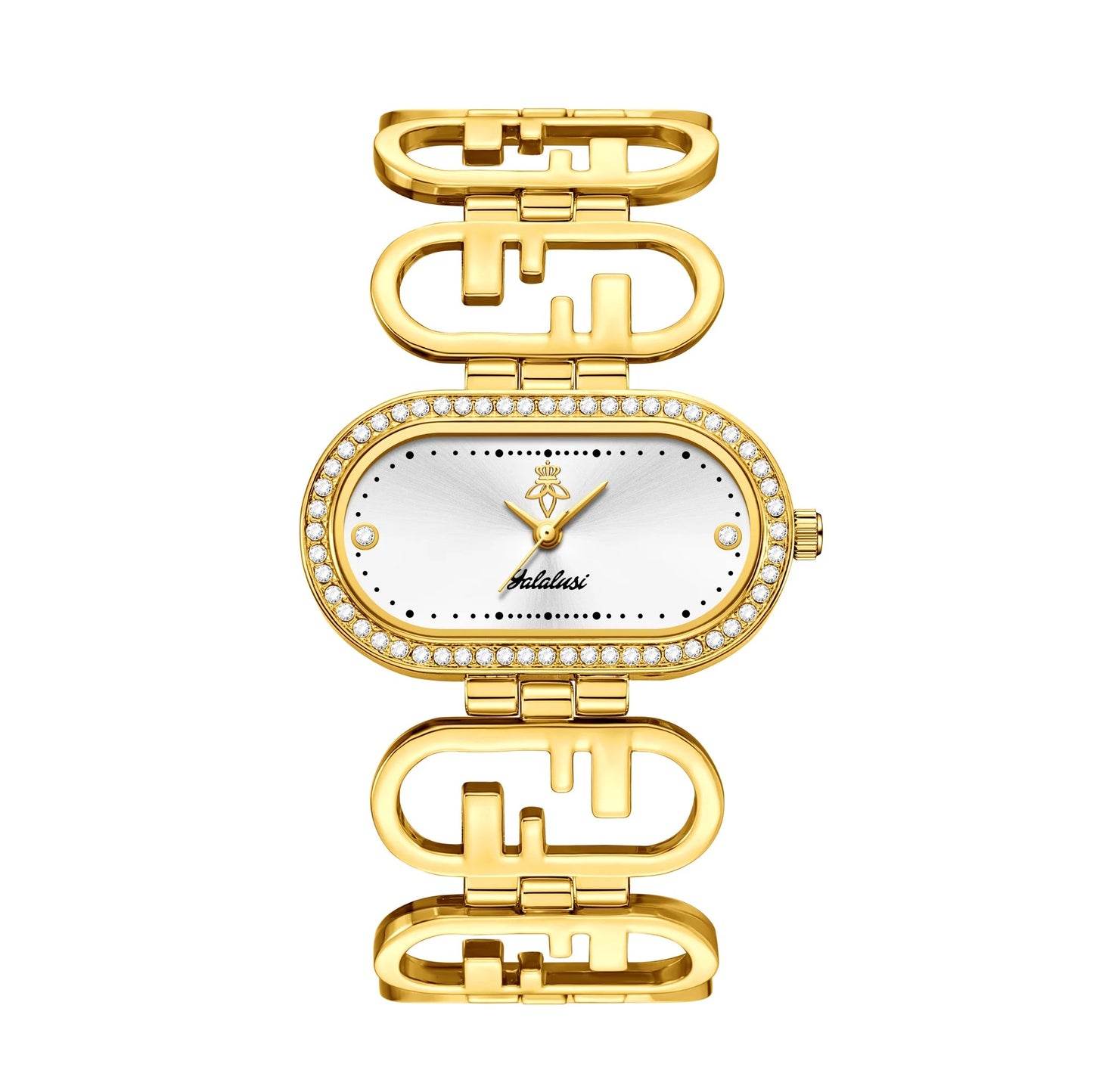 Außergewöhnliche Edelstahl Armbanduhr "Orologi Con Strass Scintillanti no.3136" - PITANI