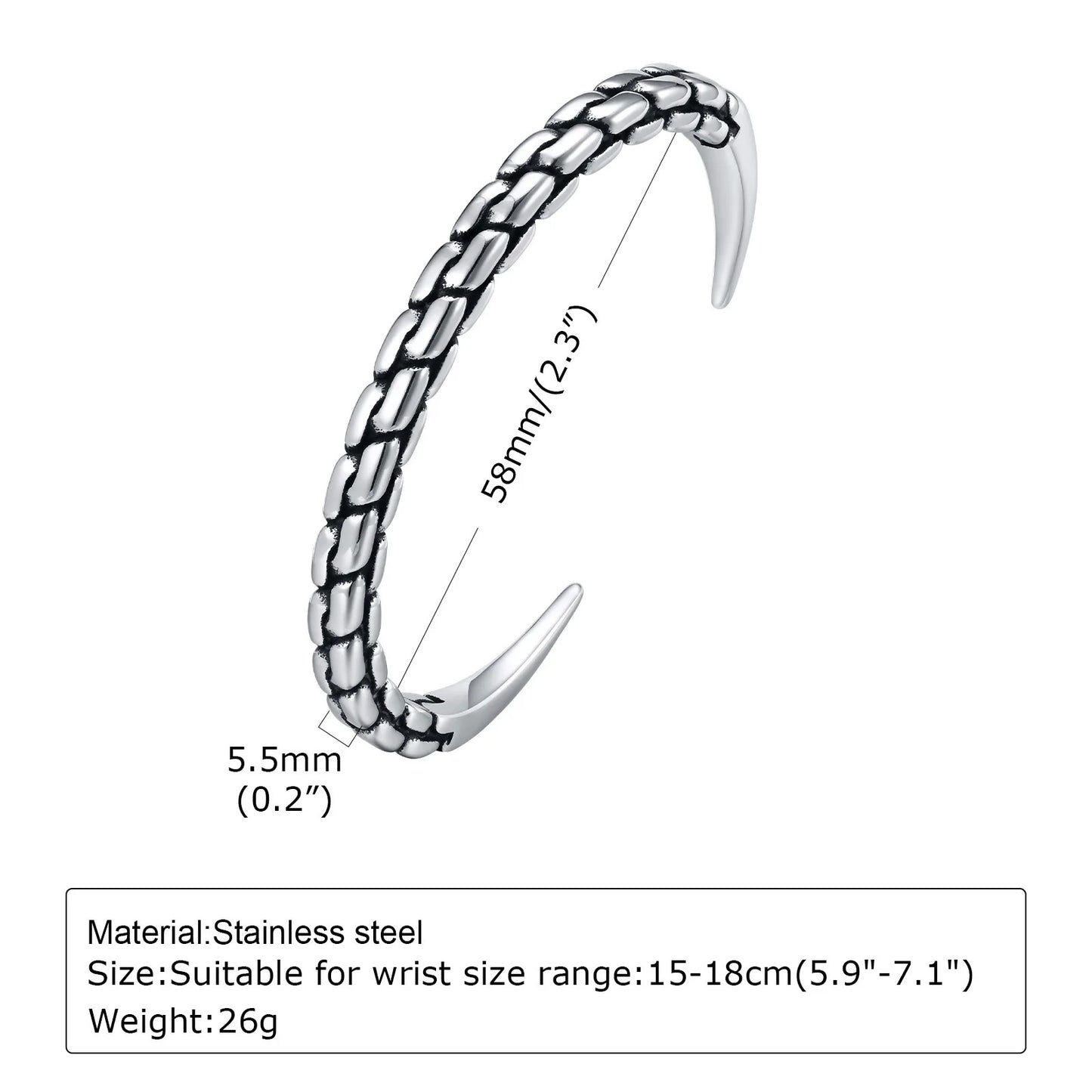 Edelstahl Armreif Armband "no.5204" - PITANI