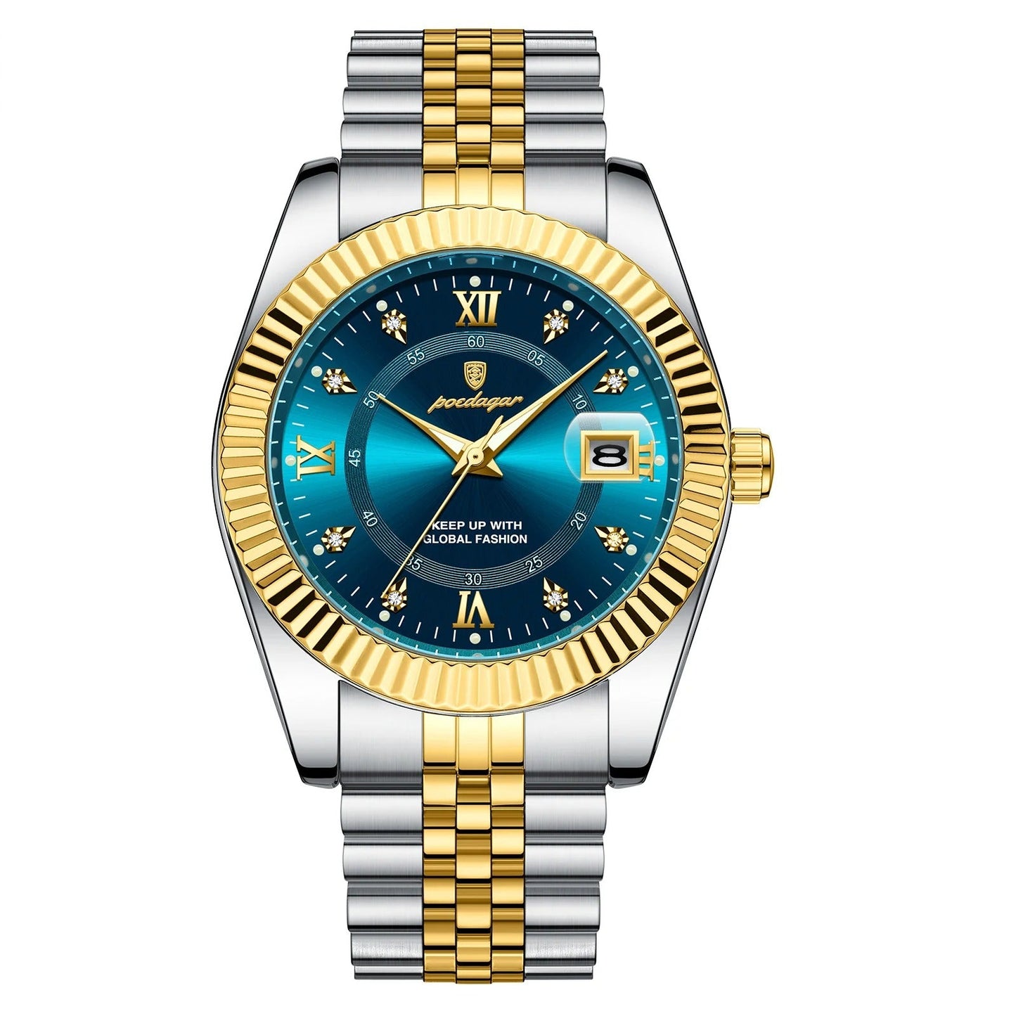 Edelstahl Armbanduhr "Orologio Da Uomo Con Data Luminosa no.424" - PITANI