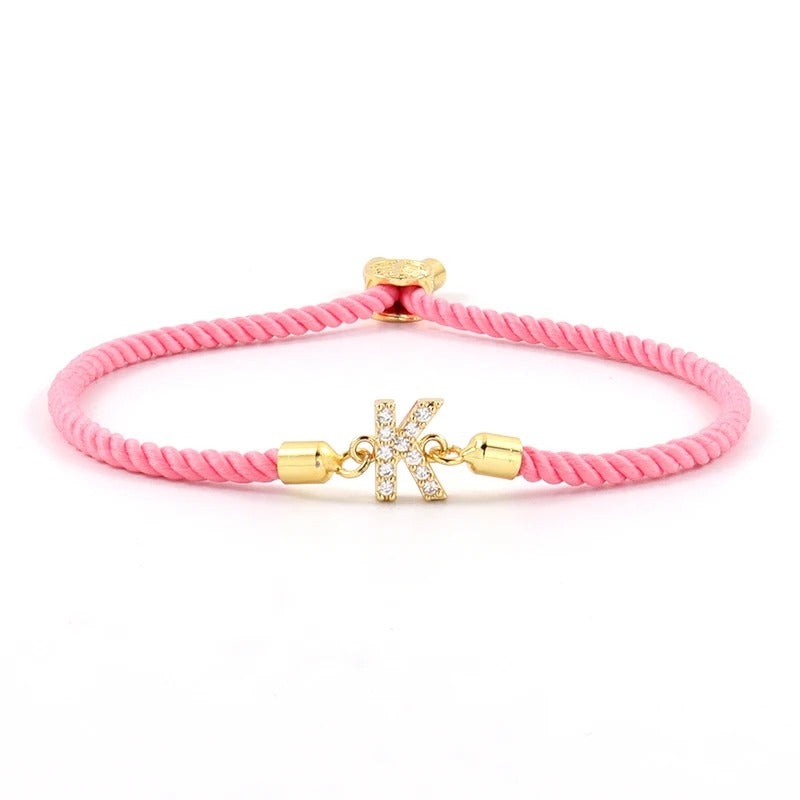 Stoff Buchstaben Armband "Lettera iniziale no.304" - PITANI