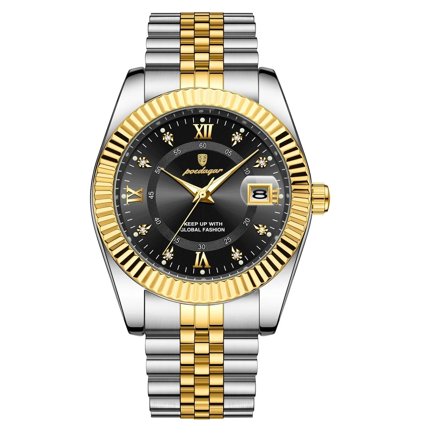Edelstahl Armbanduhr "Orologio Da Uomo Con Data Luminosa no.424" - PITANI