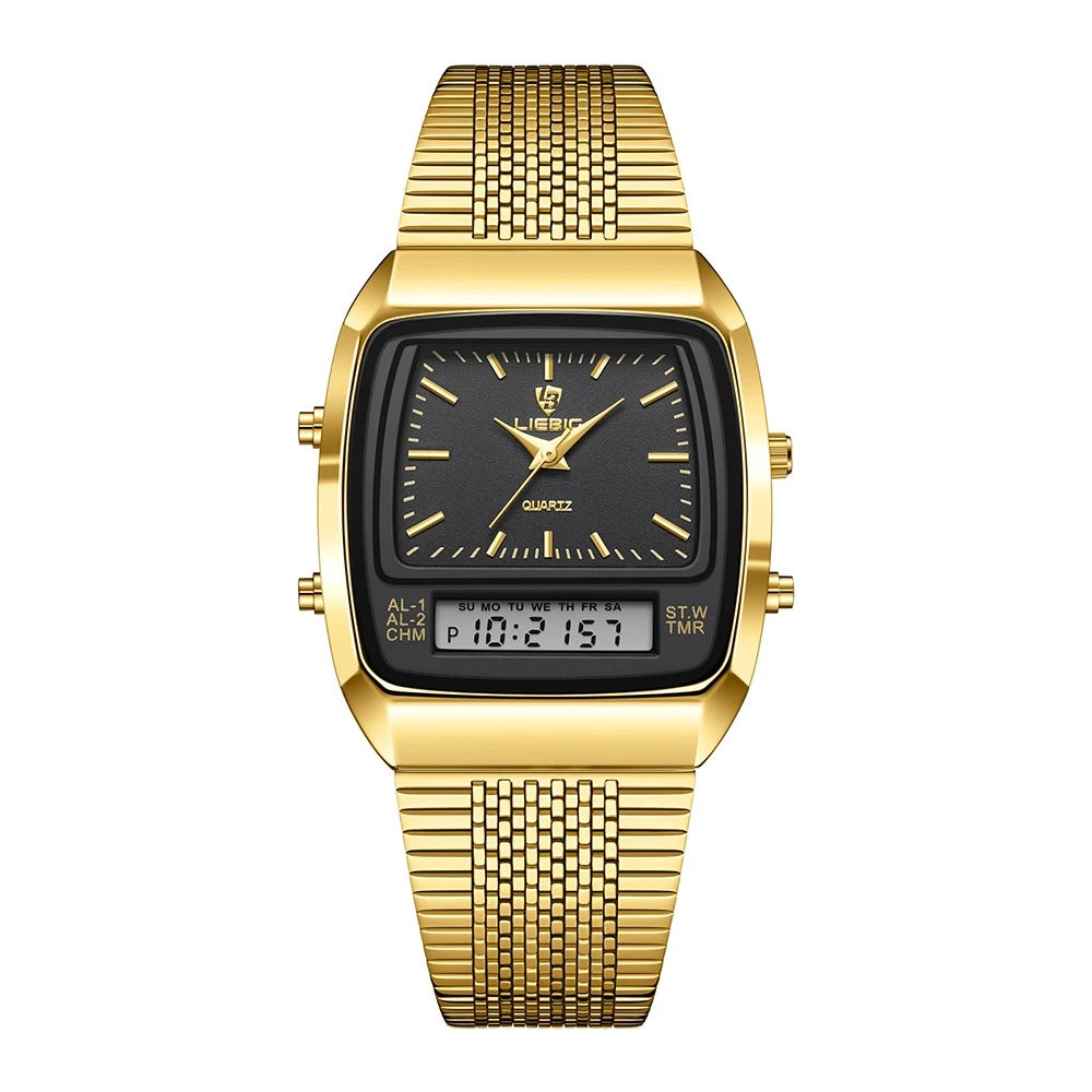 Armbanduhr mit analoger und digitaler Displayanzeige "Doppio Display Di Lusso no.3144" - PITANI