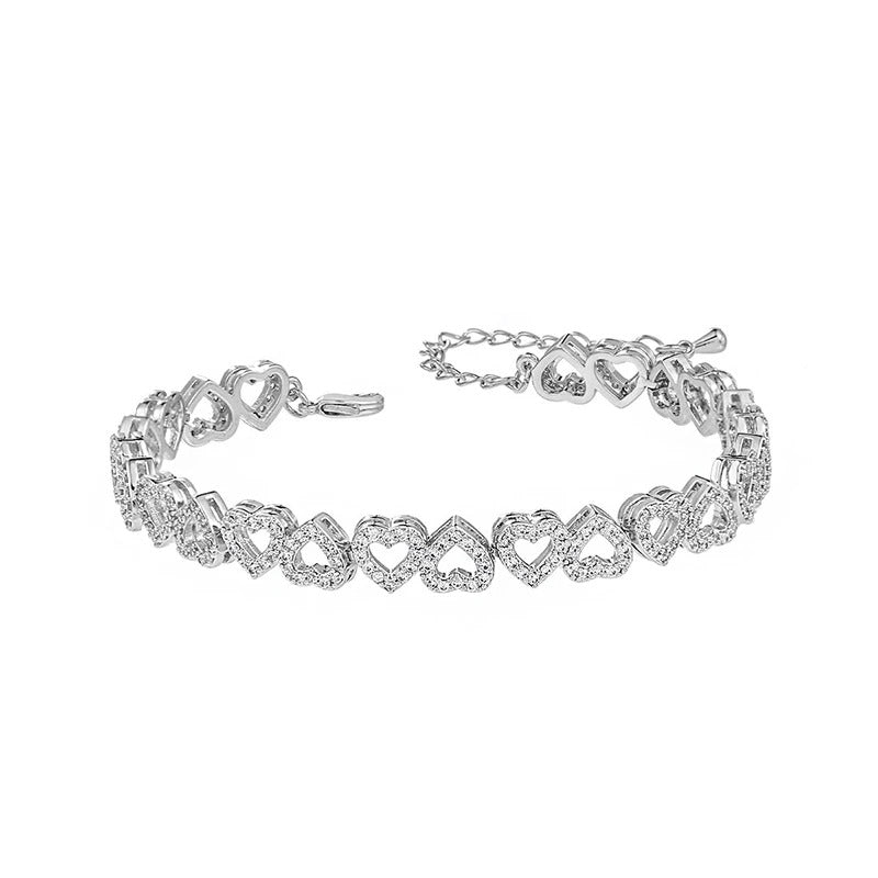 Edelstahl Herzform Armband "Cubo amore lucido no.301" - PITANI
