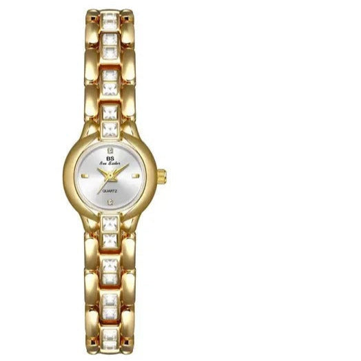 Schlicht glitzernde Edelstahl Armbanduhr "Gioiello Diamante Quadrato no.3161" - PITANI