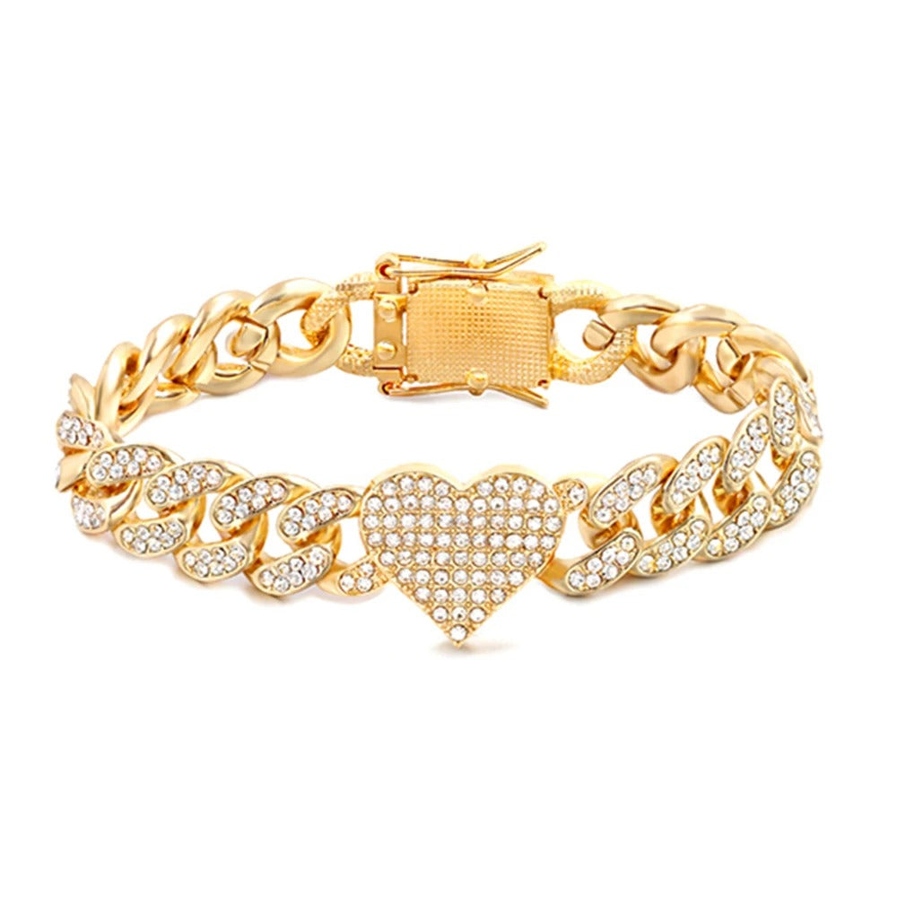 Edelstahl Glitzer Armband "Braccialeto nonloso massiccio no.515" - PITANI