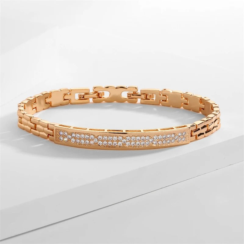 Edelstahl Glitzer Armband "Acciaio Al Titanio Placcato no.539" - PITANI