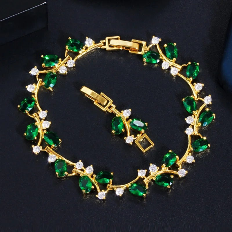 Edelstahl Armband "Elegante Foglia Abbagliante no.552" - PITANI