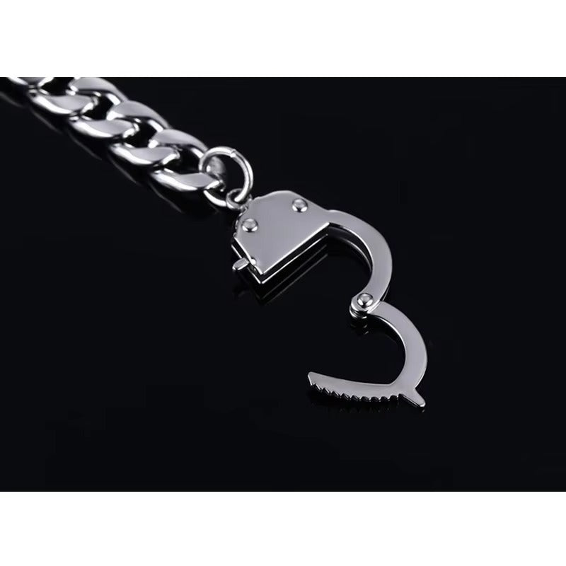 Edelstahl Armband in Handschellen Optik "Bracciale con manette no.5322" - PITANI