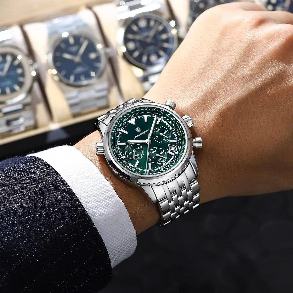 Edelstahl Armbanduhr "Orologio militare da uomo impermeabile no.4182" - PITANI