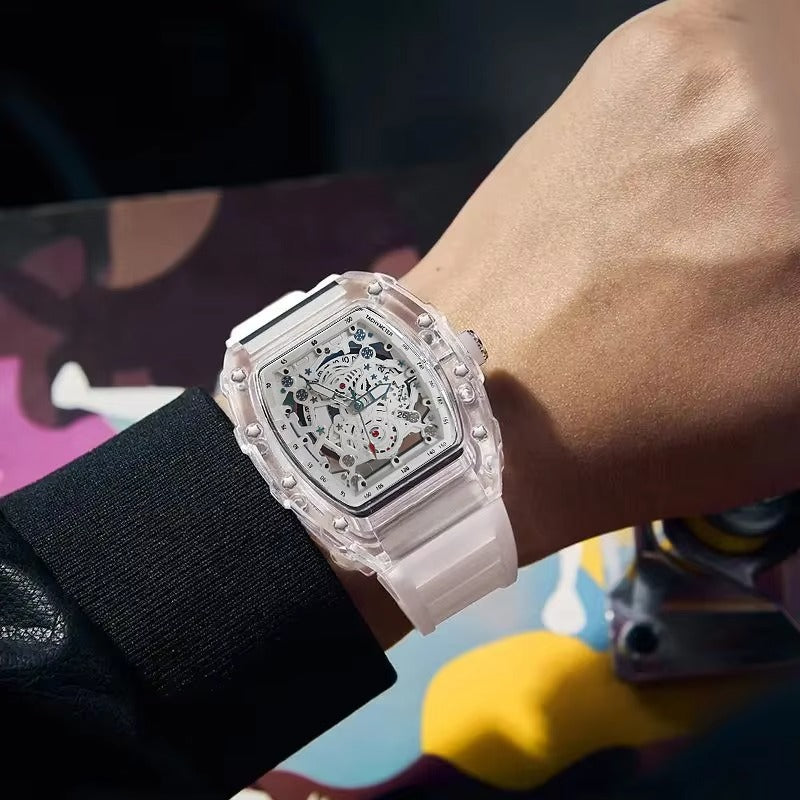 Farbenfrohe Bunte Silikon Armbanduhr "Orologio con luce notturna no.4175" - PITANI