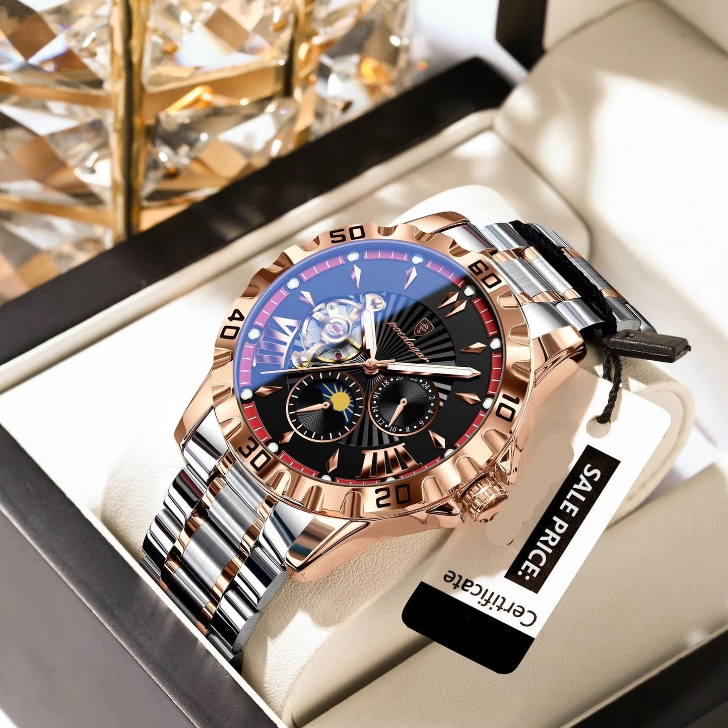 Edelstahl Automatik Armbanduhr "Tourbillon meccanico automatico no.4181" - PITANI