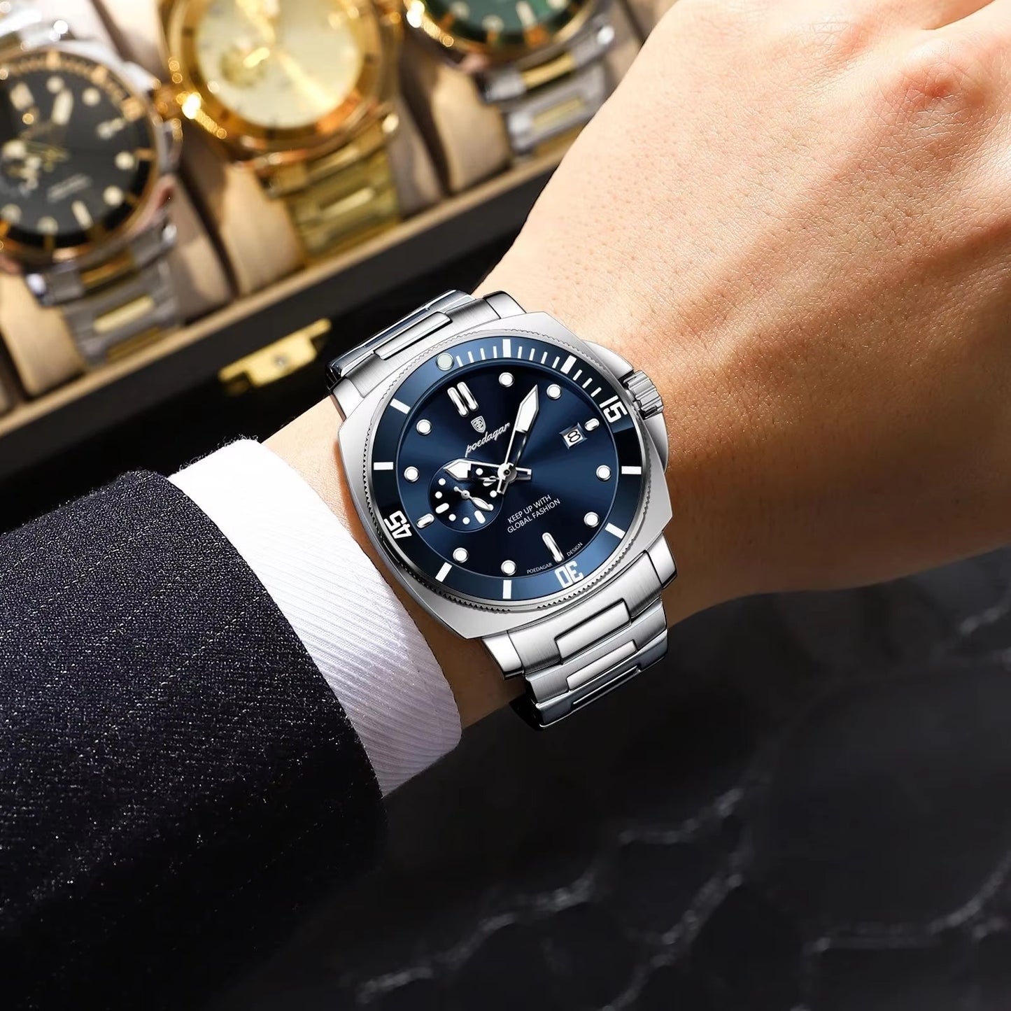 Edelstahl Armbanduhr "Uomo sportivo di lusso no.4178" - PITANI