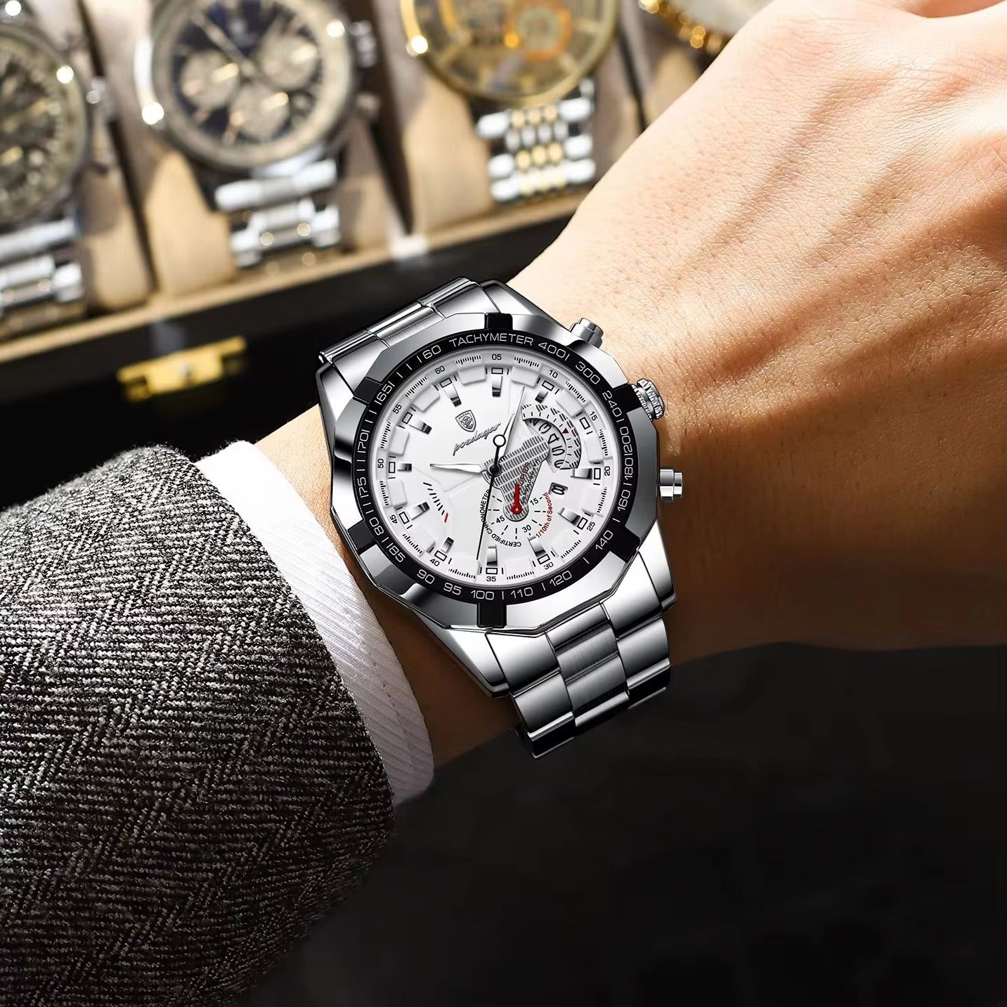 Edelstahl Armbanduhr "Orologio militare da uomo impermeabile no.4191" - PITANI