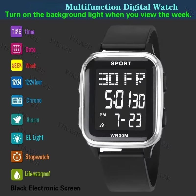 Edelstahl Armbanduhr "Orologio da polso digitale no.4130" - PITANI