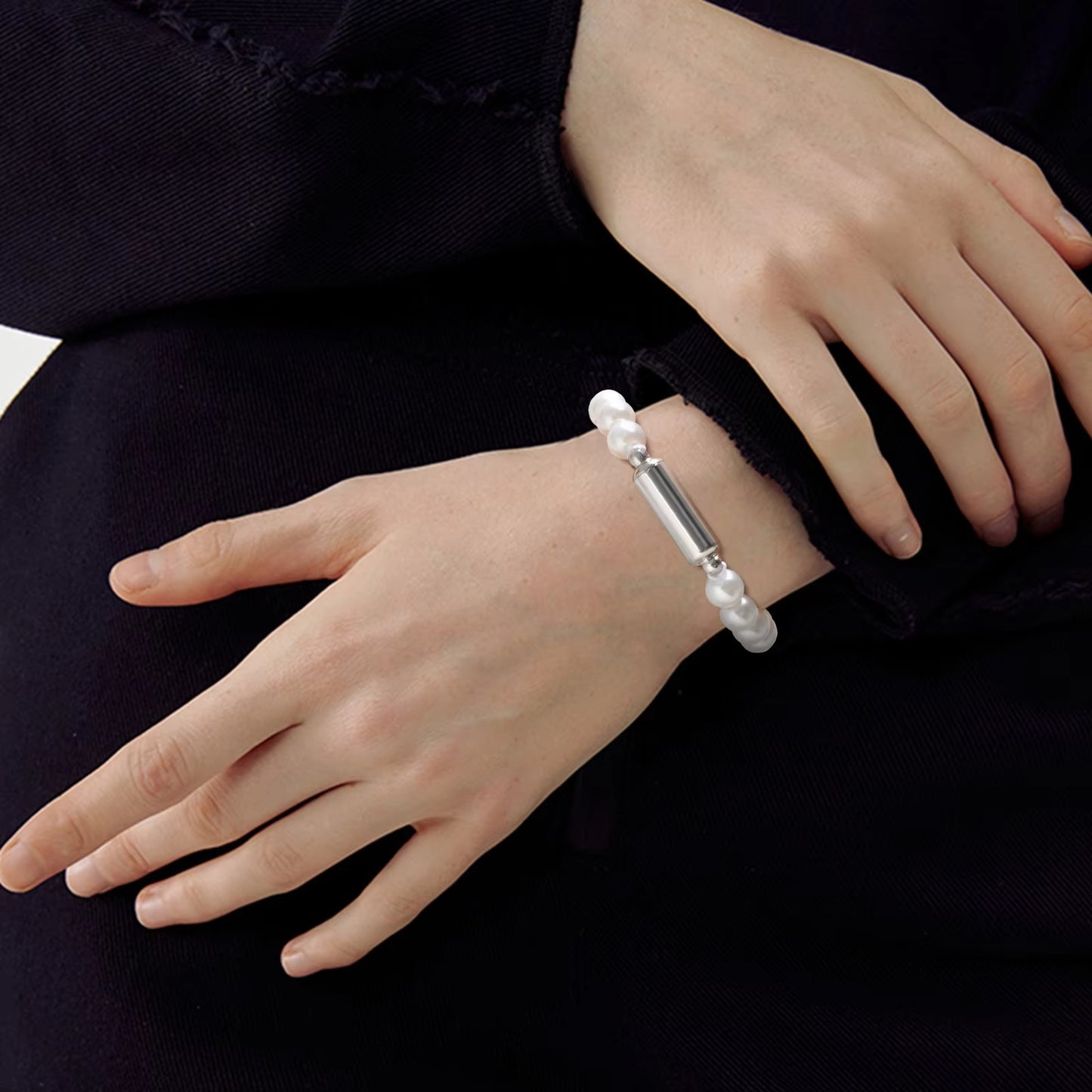 Edelstahl Perlen Armband in verschiedenen Farben "Perline in occhio di tigre no.5321" - PITANI