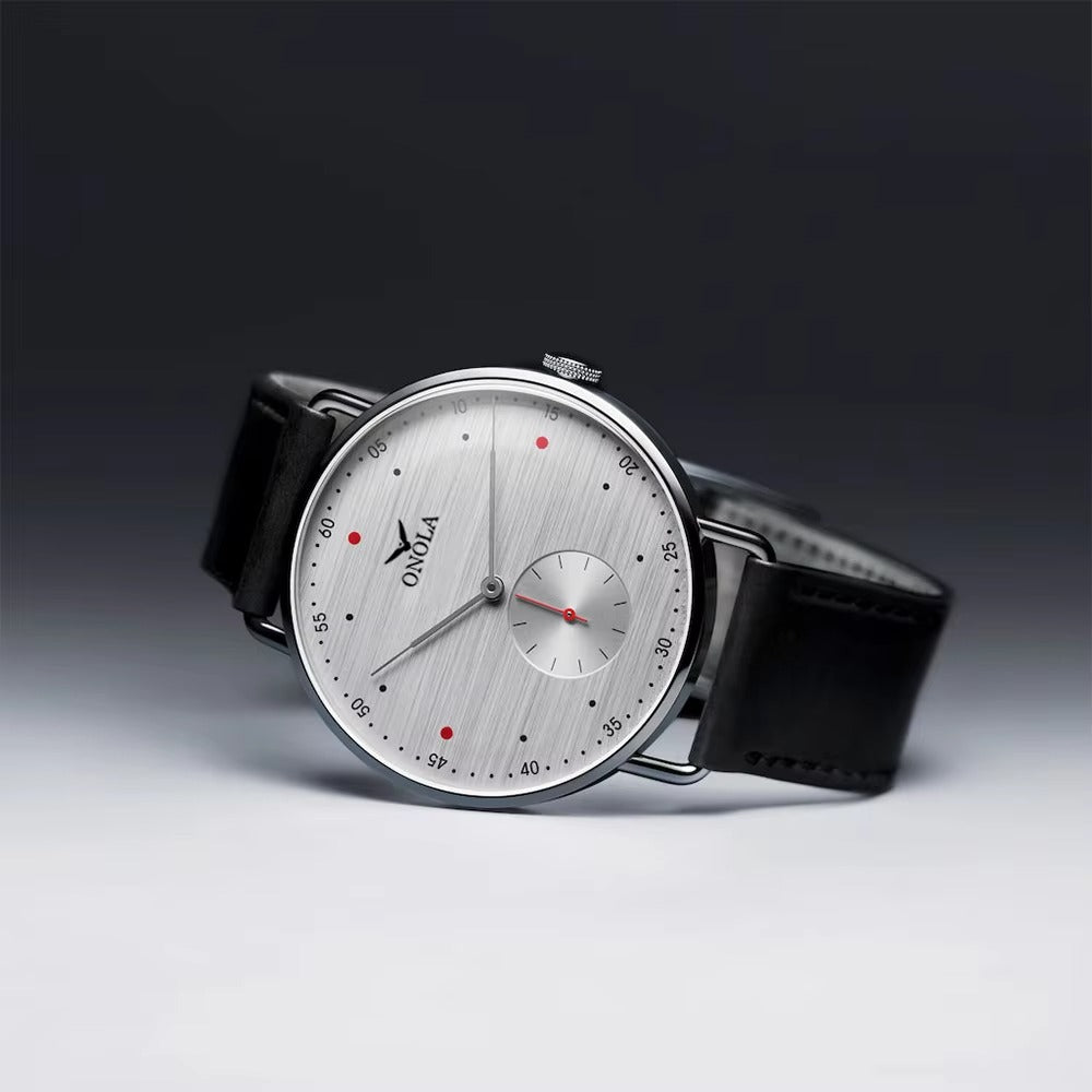 Ultra dünne Leder Armbanduhr "Orologio impermeabile da abito casual no.4187" - PITANI
