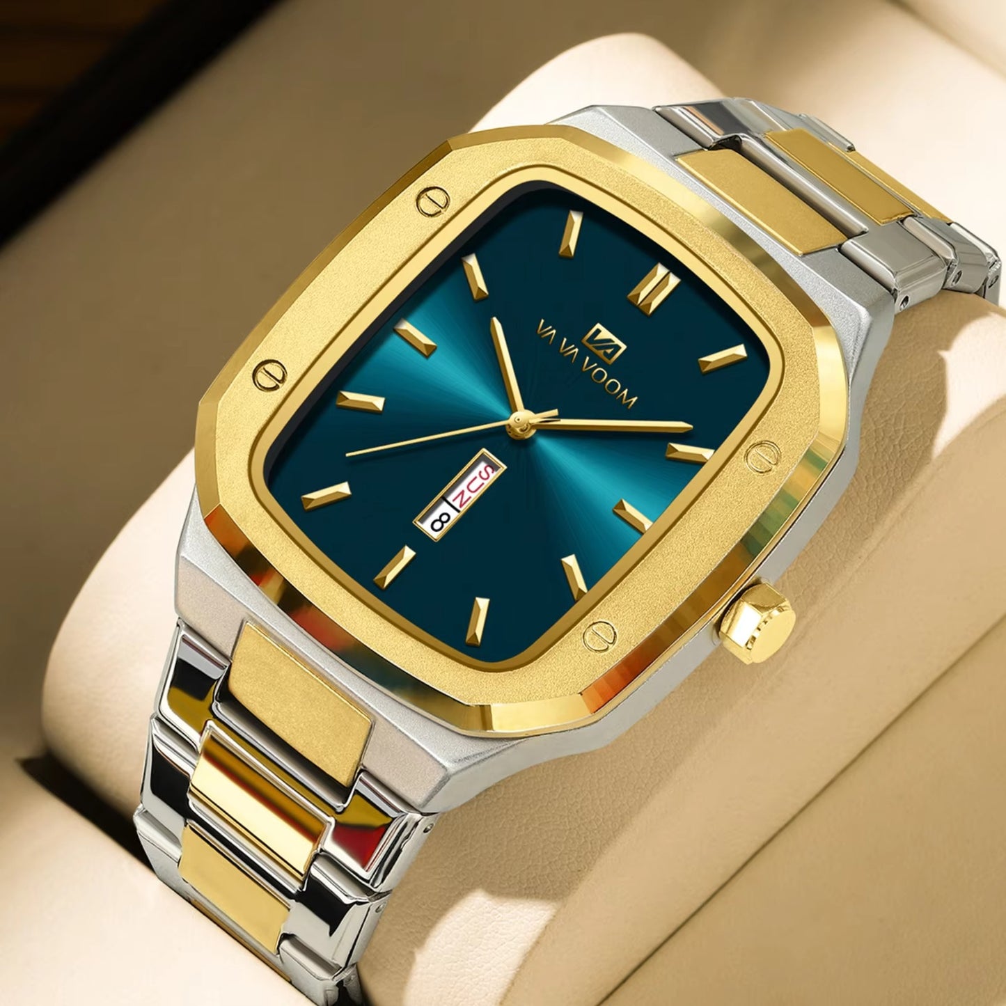 Edelstahl Armbanduhr in seltenen Farben "Calendario aziendale della moda no.4163" - PITANI