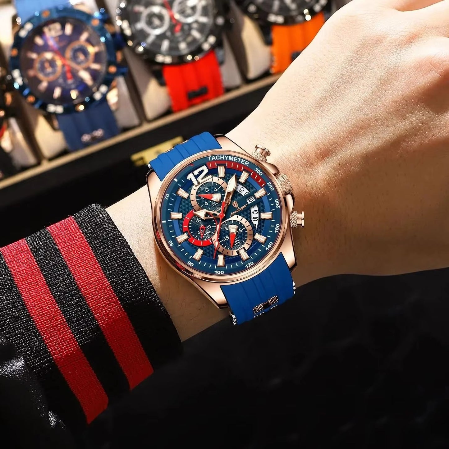 Farbenfrohe Silikon Armbanduhr "Quarzo siliconico no.4160" - PITANI