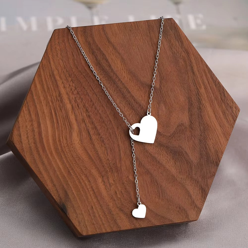Edelstahl Halskette in Herzform "Ciondolo a cuore dolce no.4237" - PITANI