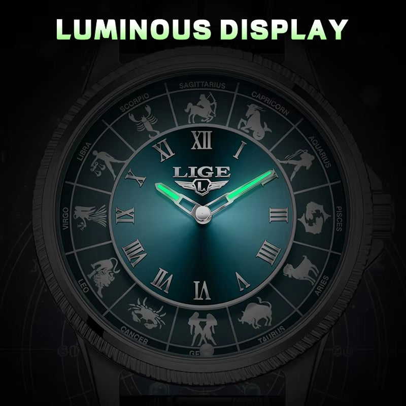 Sternzeichen Leder Armbanduhr "Lusso creativo no.5234“ - PITANI