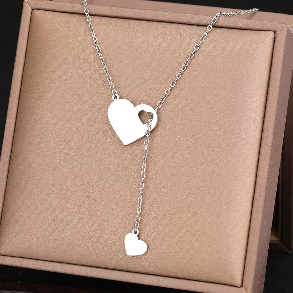 Edelstahl Halskette in Herzform "Ciondolo a cuore dolce no.4237" - PITANI