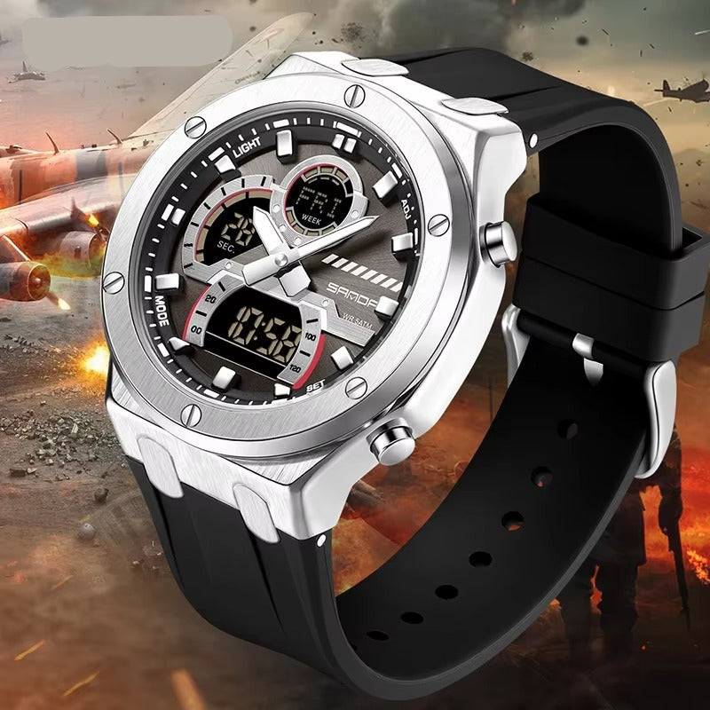 Silikon Armbanduhr "Calendario a doppio display no.5254“ - PITANI